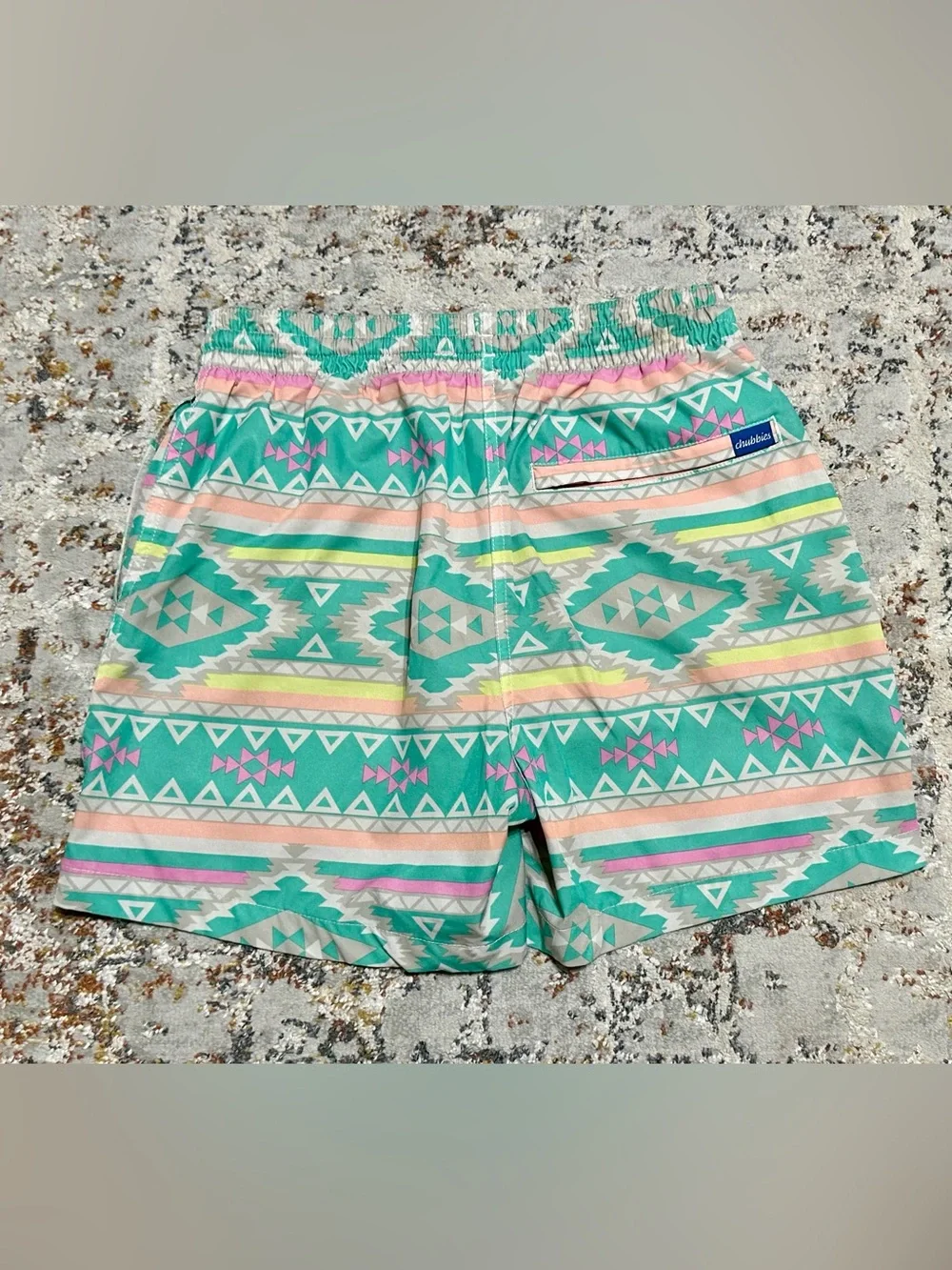 Chubbies The En Fuegos swim trunks aztec geometric pattern size Small